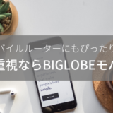 容量重視でSIMフリーモバイルルーターを使うなら「BIGLOBEモバイル」
